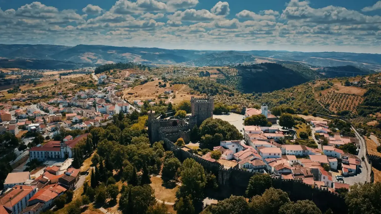Cidadela medieval de Bragança em Trás-os-Montes, Portugal