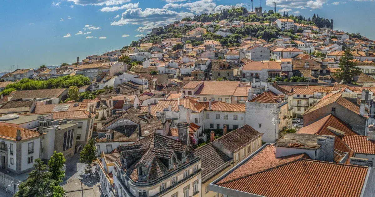 Centro histórico de Castelo Branco na Beira Baixa, Portugal