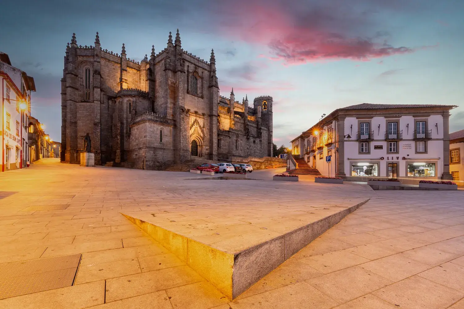 Centro histórico da Guarda, a cidade mais alta de Portugal