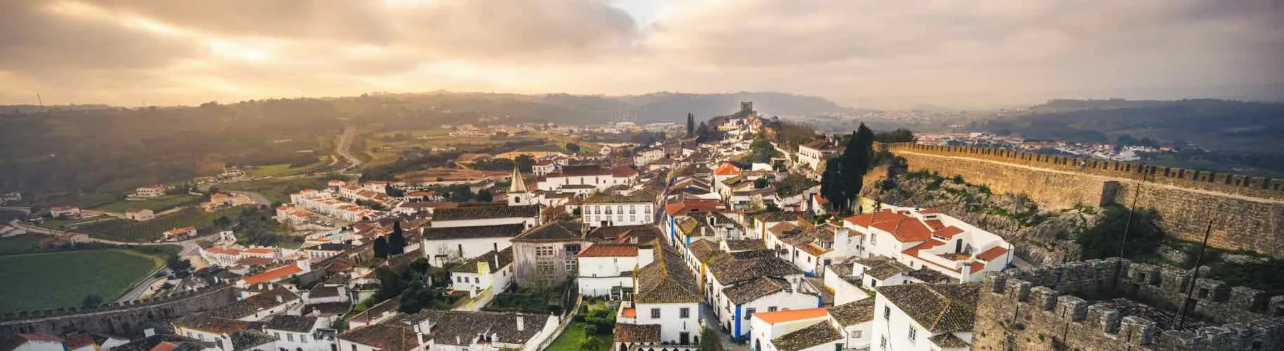 Castelo e centro histórico de Leiria, Portugal