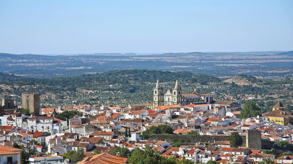 Centro histórico de Portalegre no Alto Alentejo, Portugal