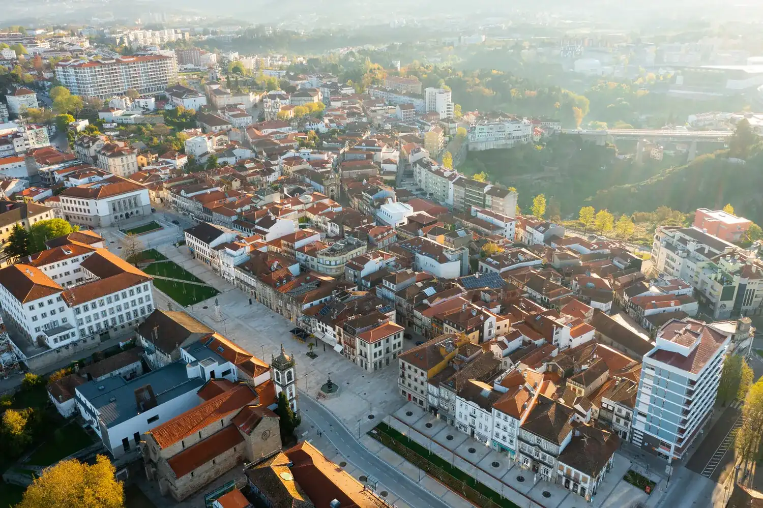 Centro histórico de Vila Real em Trás-os-Montes, Portugal