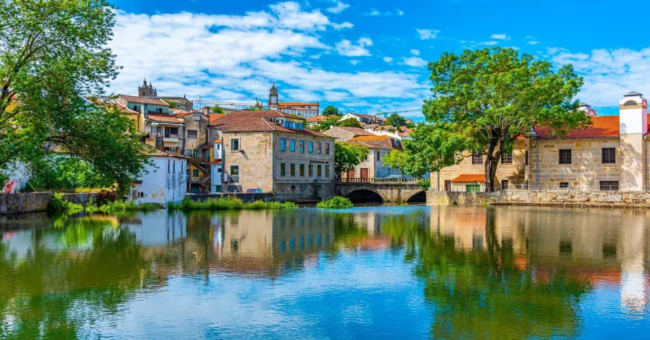 Centro histórico de Viseu na região do Dão, Portugal